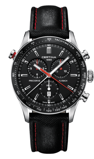CERTINA SPORT DS-2 CHRONOGRAPH FLYBACH 43mm C024.618.16.051.00 Black