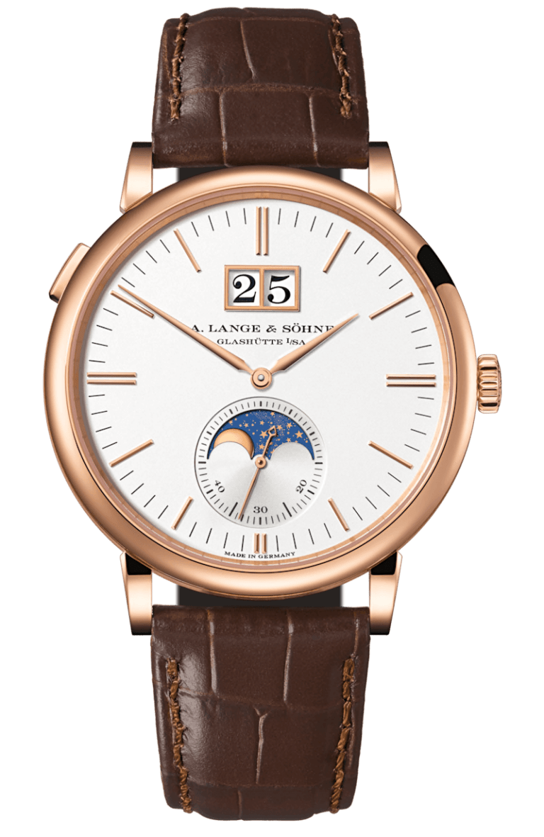 A. LANGE & SOHNE SAXONIA MOONPHASE 40mm 384032 Silver