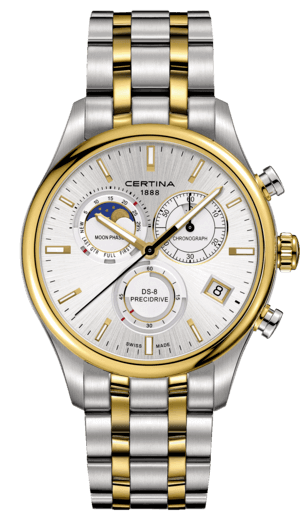 CERTINA URBAN DS-8 CHRONOGRAPH MOONPHASE 41mm C033.450.22.031.00 Silver