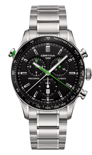 CERTINA SPORT DS-2 CHRONOGRAPH FLYBACH 43mm C024.618.11.051.02 Black