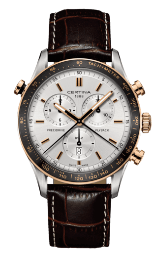 CERTINA SPORT DS-2 CHRONOGRAPH FLYBACH 43mm C024.618.26.031.00 Silver