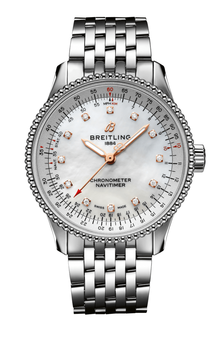 BREITLING NAVITIMER AUTOMATIC 35 35mm A17395211A1A1 Blanc