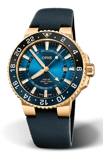 ORIS AQUIS GMT DATE 43.5mm 01 798 7754 6185-Set Bleu