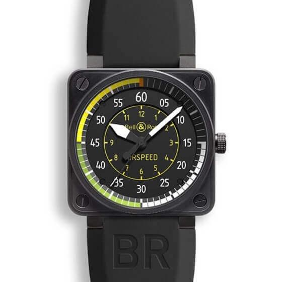 BELL & ROSS INSTRUMENTS BR 01 BR 01 AIRSPEED 46mm BR0192-AIRSPEED Black