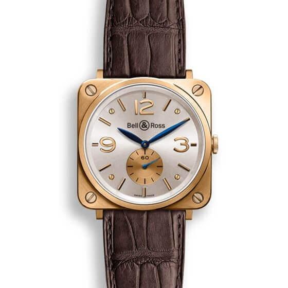 BELL & ROSS BR S-92 AUTOMATIC BR S PINK GOLD PEARL DIAL 39mm BRS-PKGOLD-PEARL_D Argenté
