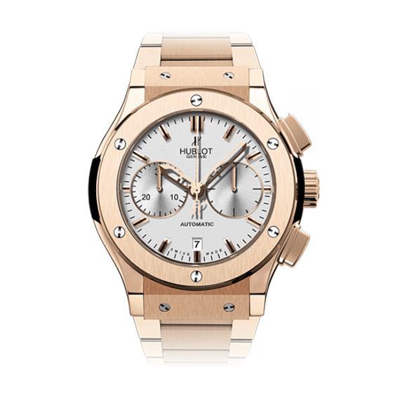 HUBLOT CLASSIC FUSION CHRONOGRAPH KING GOLD 45mm 521.OX.2610.OX Silver