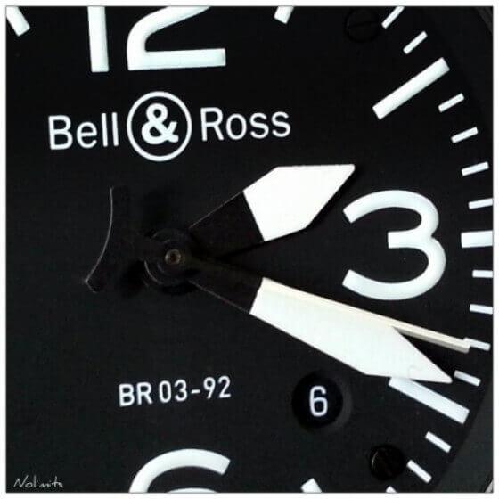 BELL & ROSS INSTRUMENTS BR 03 BR 03-92 STEEL 42mm BR0392-BL-ST Noir