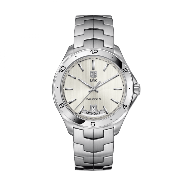 TAG HEUER LINK AUTOMATIC DAY DATE 42mm WAT2011.BA0951 Blanc