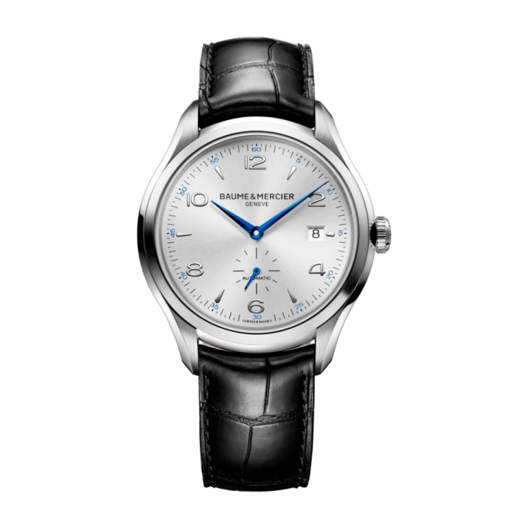 BAUME & MERCIER CLIFTON SMALL SECOND DATE 41mm 10053 Silver