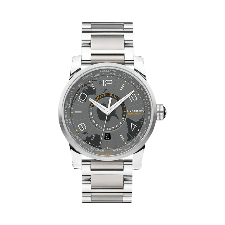 MONTBLANC TIMEWALKER WORLDTIME SOUTHERN HEMISPHERE 42mm 108956 Grey