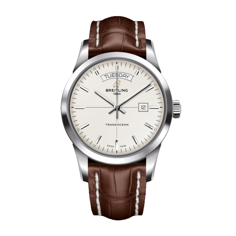 BREITLING TRANSOCEAN DAY & DATE 43mm A4531012-G751-739P-A20BA.1 White