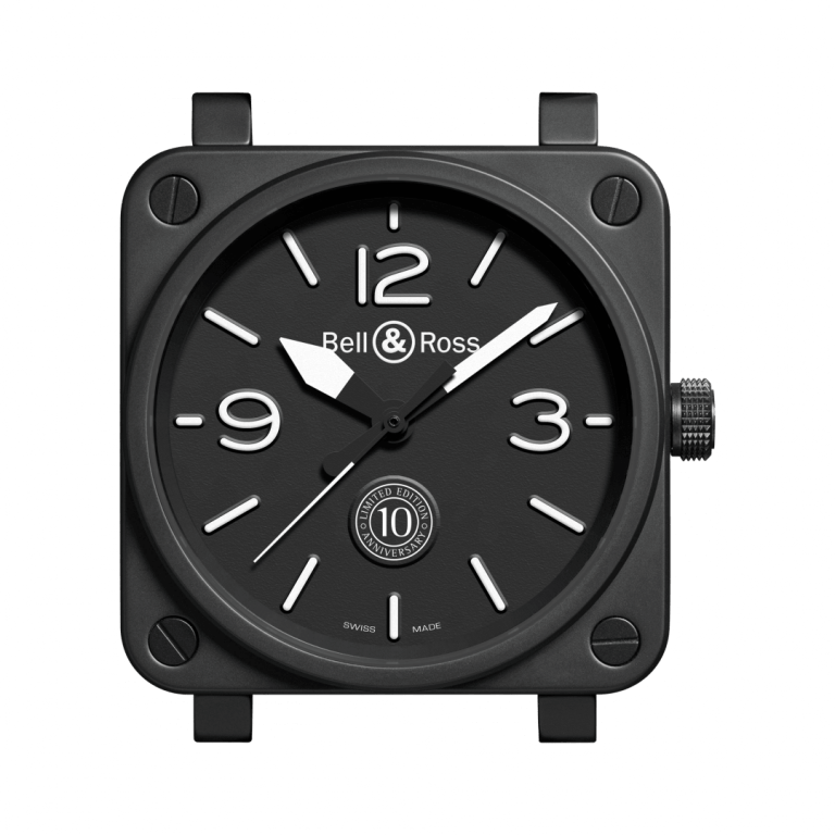 BELL & ROSS INSTRUMENTS BR 01 10TH ANNIVERSARY 46mm BR01-92-10TH Black