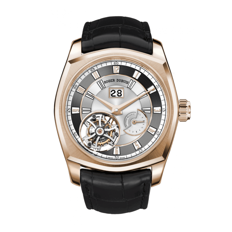 ROGER DUBUIS LA MONEGASQUE FLYING TOURBILLON WITH LARGE DATE 44mm RDDBMG0010 Silver