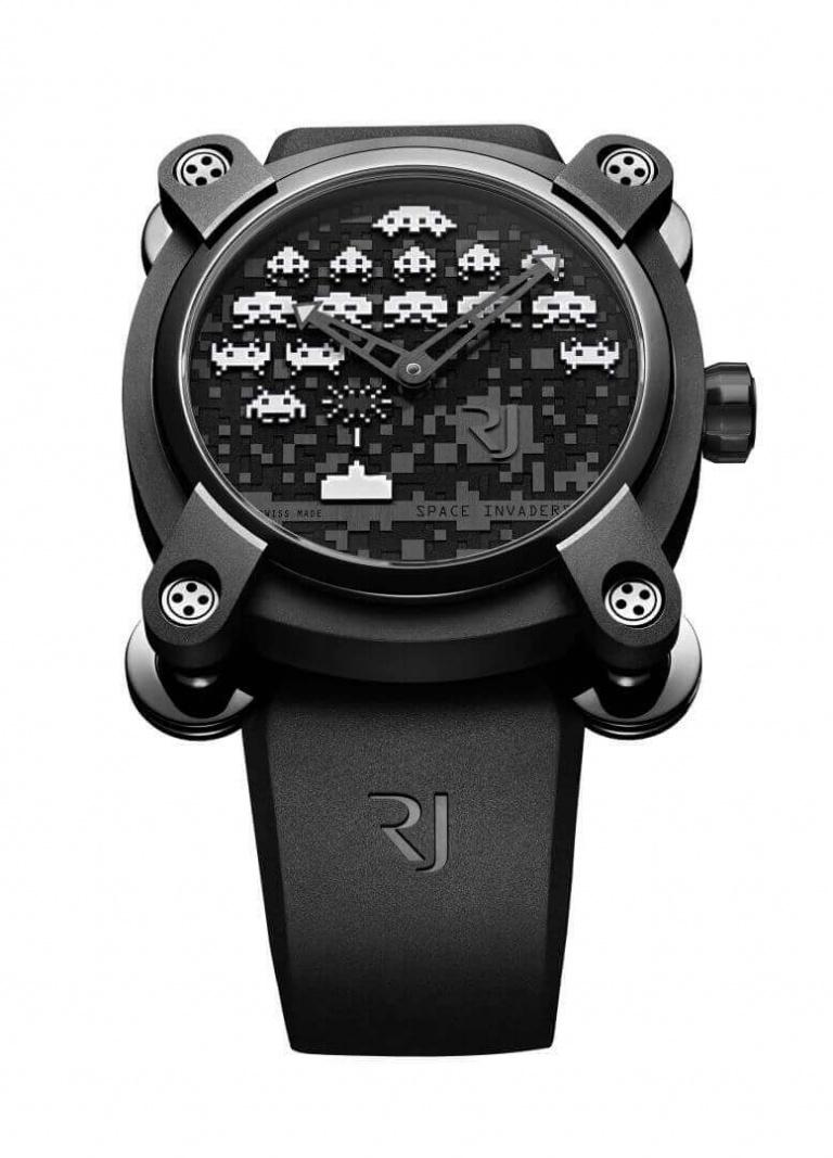 RJ WATCHES COLLABORATIONS SPACE INVADERS RELOADED 46mm RJ.M.AU.IN.006.10 Noir