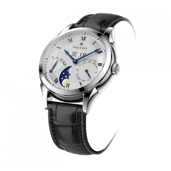 PEQUIGNET MANUFACTURE RUE ROYALE 42mm 9010437F CN Silver