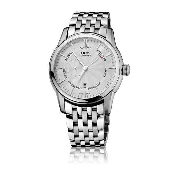 ORIS ARTELIER SMALL SECOND POINTER DAY 44mm 01 745 7666 4051-07 8 23 77 Silver
