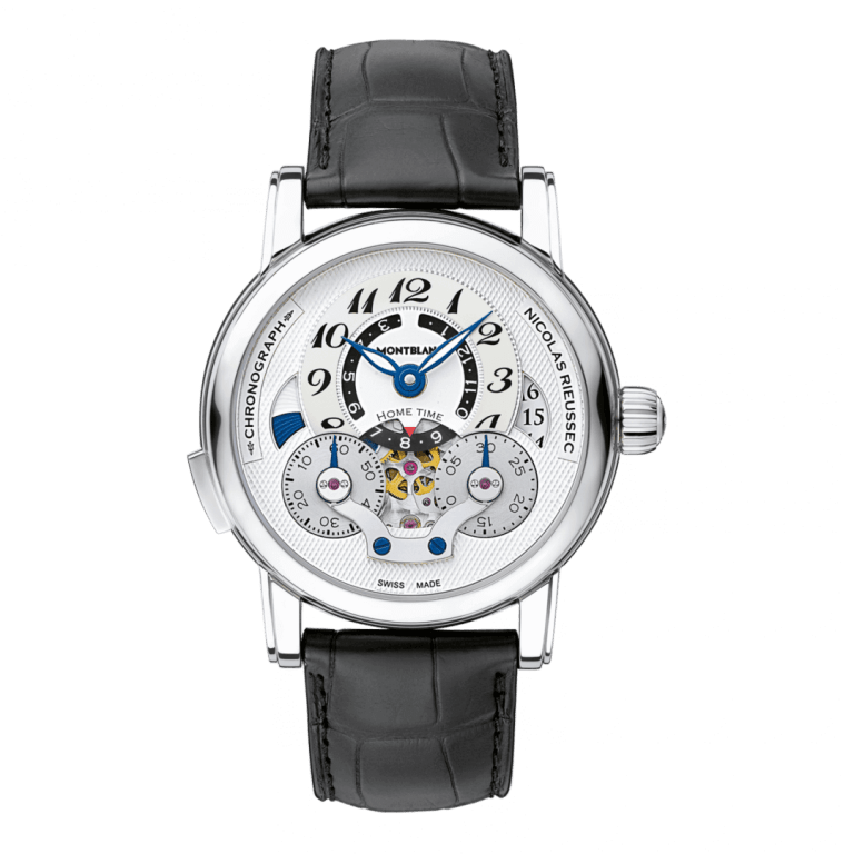 MONTBLANC NICOLAS RIEUSSEC OPEN HOME TIME 43mm 111835 Silver