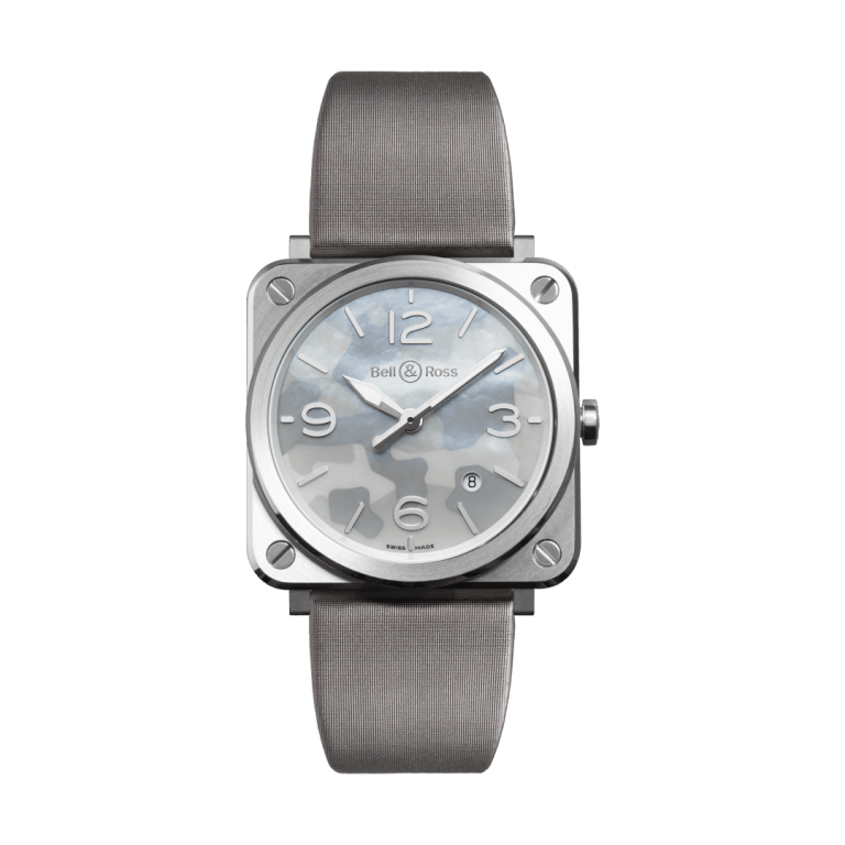 BELL & ROSS BR S QUARTZ BR S GREY CAMOUFLAGE 39mm BRS-CAMO-ST Grey