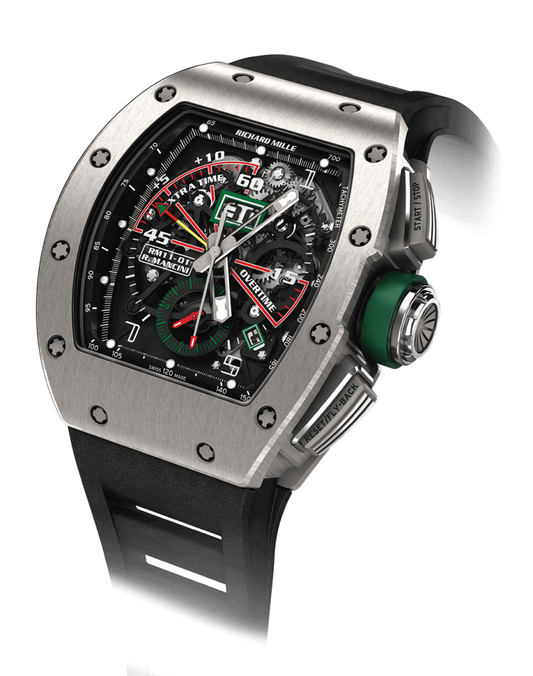 RICHARD MILLE RM AUTOMATIC FLYBACK CHRONOGRAPH - ROBERTO MANCINI 50mm RM 11-01 Squelette