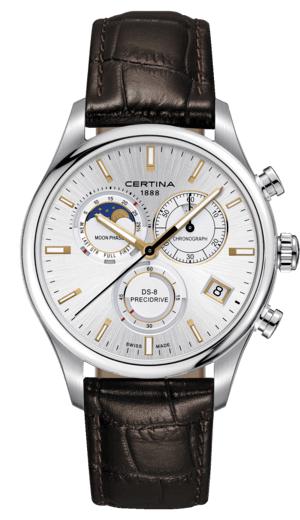 CERTINA URBAN DS-8 CHRONOGRAPH MOONPHASE 41mm C033.450.16.031.00 Silver