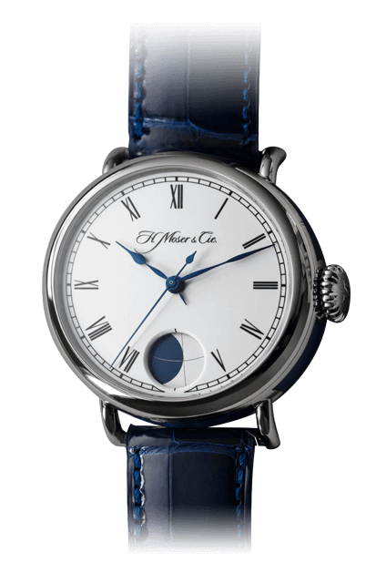 H. MOSER & CIE HERITAGE PERPETUAL MOON 42mm 8801-0200 White