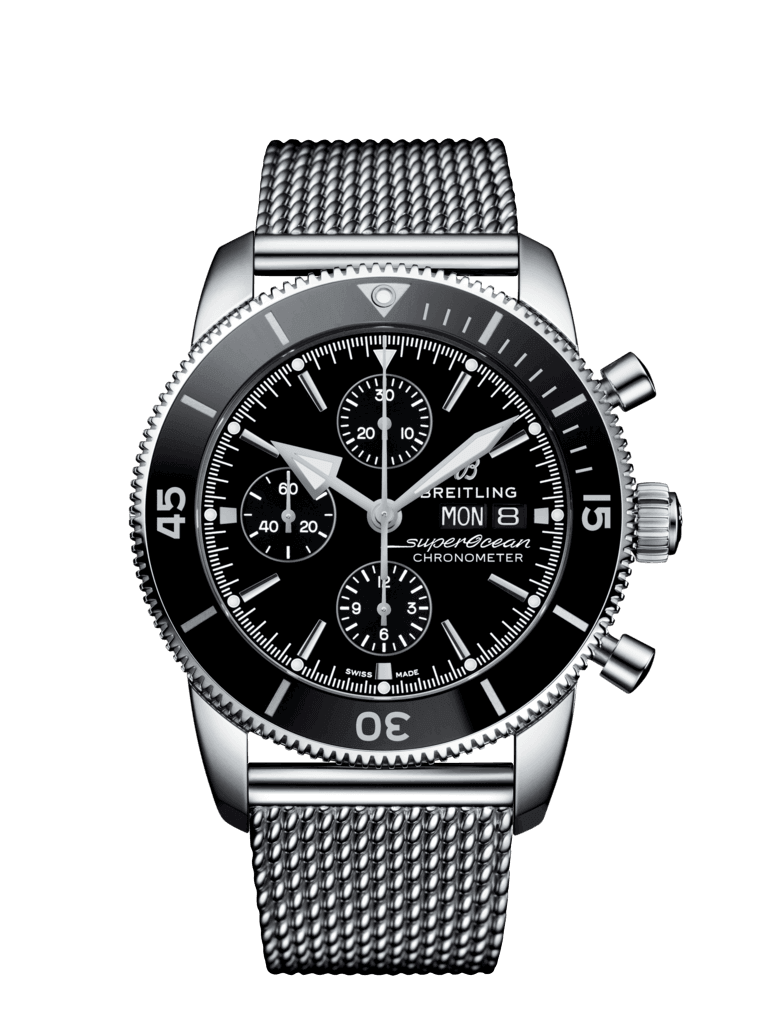 BREITLING SUPEROCEAN HERITAGE II CHRONOGRAPH 44 44mm A13313121B1A1 Black