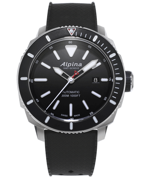 ALPINA SEASTRONG DIVER 300 44mm AL-525LBG4V6 Black