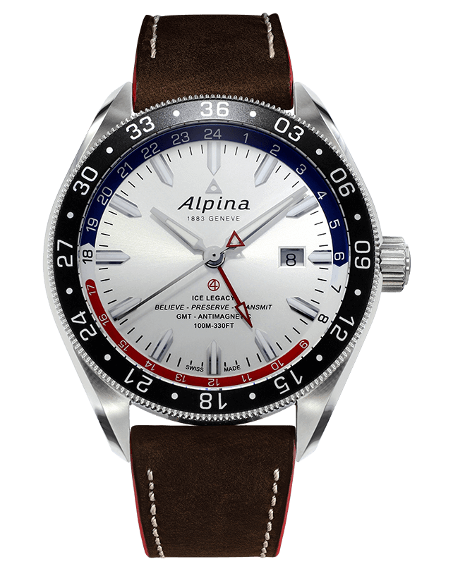 ALPINA ALPINER ALPINER 4 GMT 44mm AL-550SRN5AQ6 Argenté