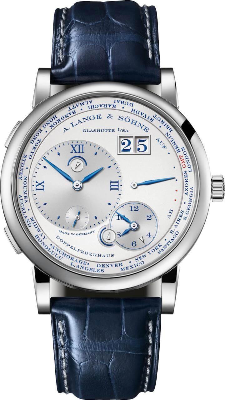 A. LANGE & SOHNE 25th ANNIVERSARY TIME ZONE 41.9mm 116066 Silver