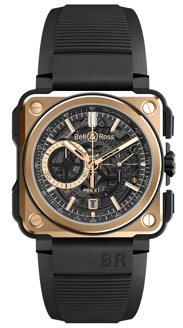 BELL & ROSS EXPERIMENTAL BR-X1 BR-X1 ROSE GOLD & CERAMIC 45mm BRX1-CE-PG Squelette