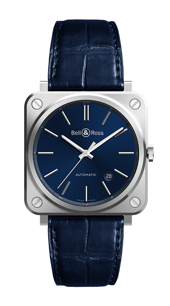 BELL & ROSS BR S-92 AUTOMATIC BR S-92 BLUE STEEL 39mm BRS92-BLU-ST/SCR Blue