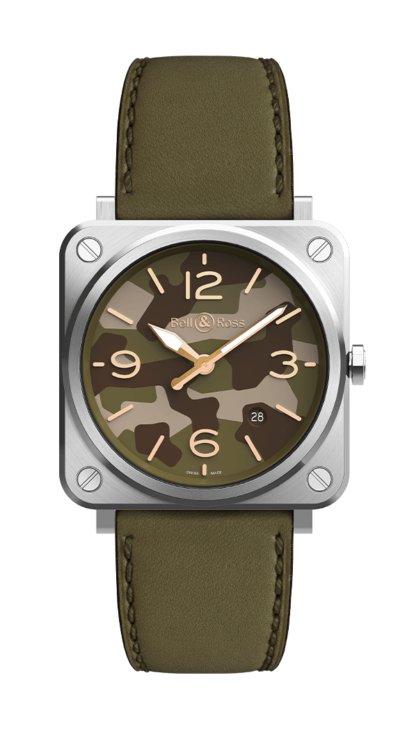 BELL & ROSS BR S QUARTZ BR S GREEN CAMO 39mm BRS-CK-ST/SCA Other