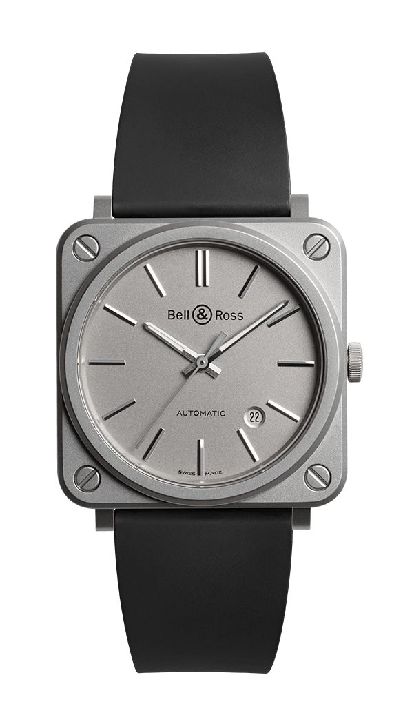 BELL & ROSS BR S-92 AUTOMATIC BR S-92 GREY MATTE 39mm BRS92-GR-ST/SRB Grey