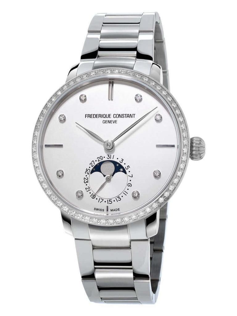 FREDERIQUE CONSTANT MANUFACTURE SLIMLINE MOONPHASE 38.8mm FC-703SD3SD6B Blanc