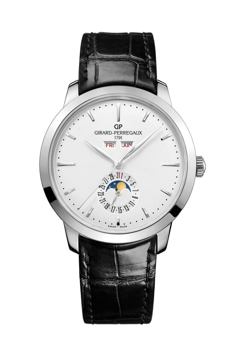 GIRARD-PERREGAUX 1966 CALENDRIER COMPLET 40mm 49535-11-131-BB60 White