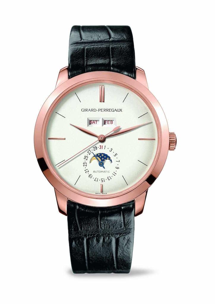 GIRARD-PERREGAUX 1966 CALENDRIER COMPLET 40mm 49535-52-151-BK6A White