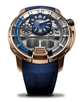 HYT H1 GOLD BLUE 48.8mm 148-PG-32-BF-AA Squelette