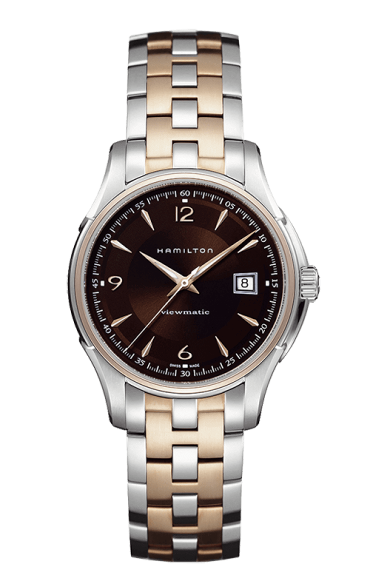 HAMILTON JAZZMASTER VIEWMATIC AUTO 40MM 40mm H32655195 Brown