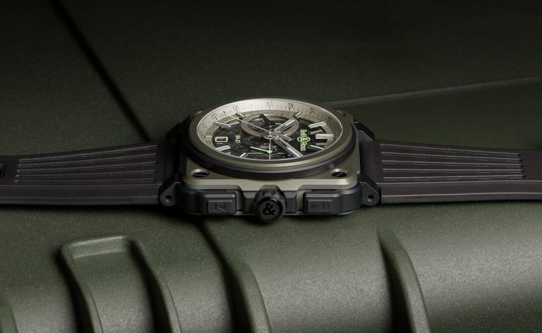 BELL & ROSS EXPERIMENTAL BR-X1 BR-X1 MILITARY 45mm BRX1-CE-TI-MIL Skeleton