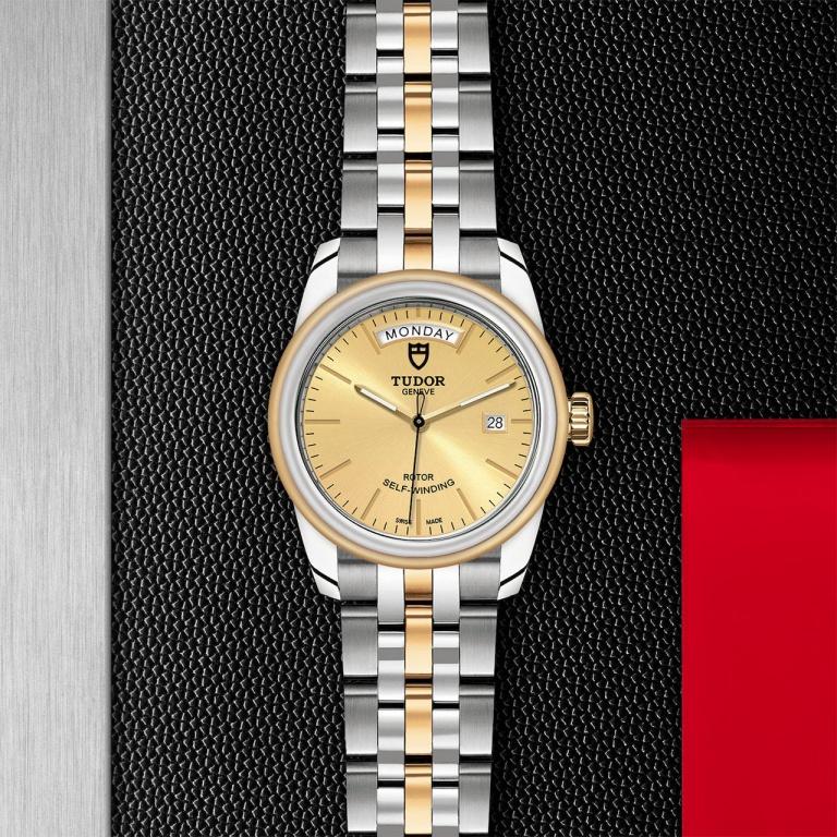 TUDOR GLAMOUR DAY DATE 100mm M56003-0005 Opaline