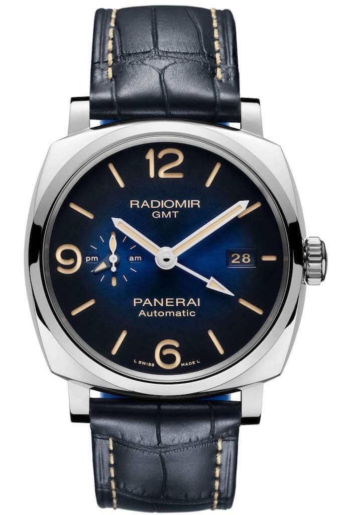 PANERAI RADIOMIR 1940 3 DAYS GMT AUTOMATIC ACCIAIO 45mm PAM00945 Blue