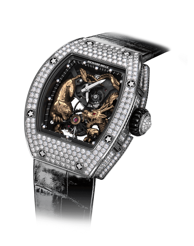 RICHARD MILLE RM TOURBILLON TIGER AND DRAGON MICHELLE YEOH 48mm RM 51-01 Squelette