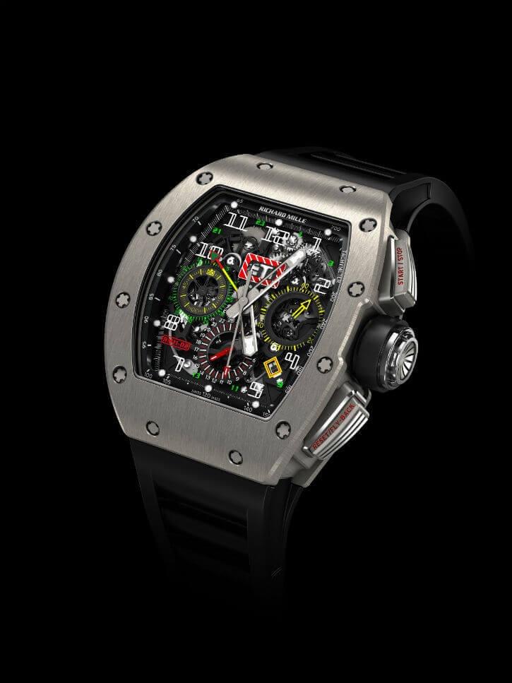 RICHARD MILLE RM FLYBACK CHRONOGRAPH DUAL TIME ZONE 50mm RM 11-02 Squelette