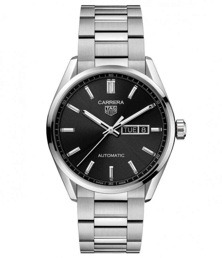 TAG HEUER CARRERA AUTOMATIC DAY DATE 41MM 41mm WBN2010.BA0640 Noir