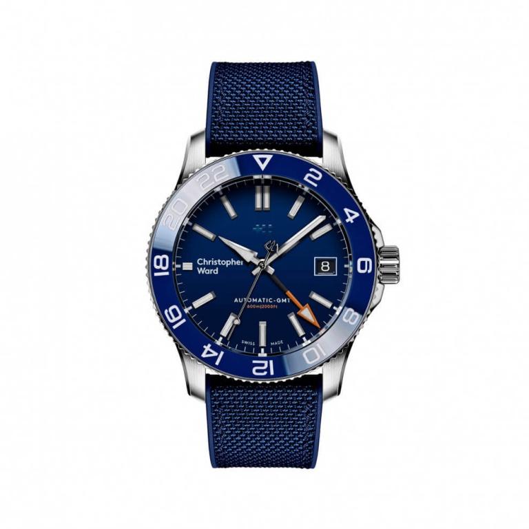 CHRISTOPHER WARD C60 TRIDENT GMT 600 38mm C60-38AGM3-S0BB0-HB Blue