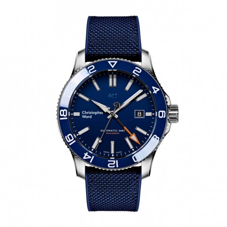 CHRISTOPHER WARD C60 TRIDENT GMT 600 42mm C60-42AGM3-S0BB0-HB Blue