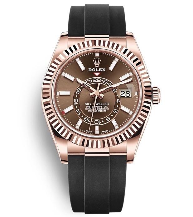 ROLEX OYSTER PERPETUAL SKY-DWELLER 42mm 326235 Brown