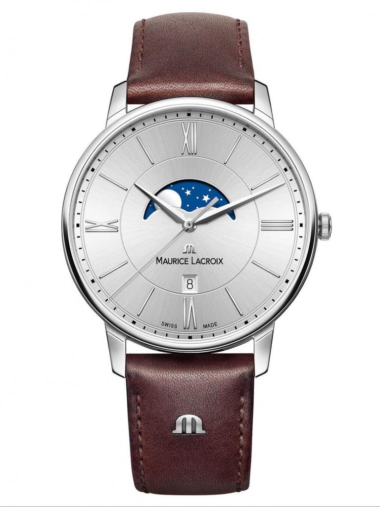 MAURICE LACROIX ELIROS MOONPHASE 40MM 40mm EL1108-SS001-110-1 Silver