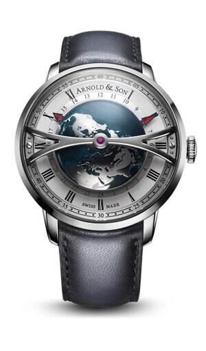 ARNOLD & SON INSTRUMENT COLLECTION GLOBETROTTER 45mm A&S6022 White