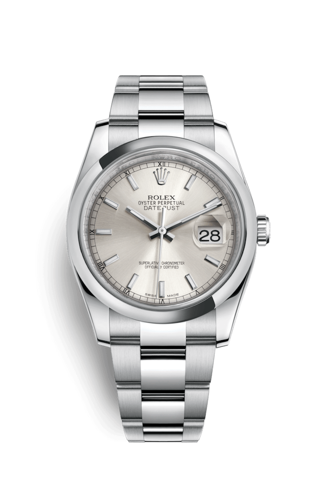 ROLEX OYSTER PERPETUAL DATEJUST 36 36mm 126200 Silver